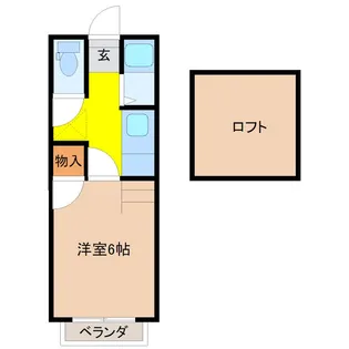 グランディア川島【2階】の間取り