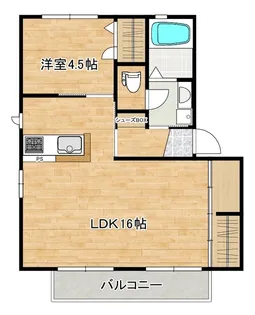 ルミエール【1階】の間取り