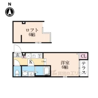 LEGARE伏見【1階】の間取り