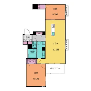 グランゲート滝川【3階】の間取り