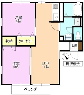 ブラウンヒルズ【1階】の間取り