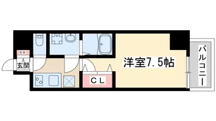 レジュールアッシュ北大阪グランドステージ【13階】の間取り