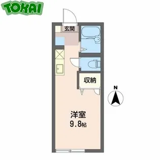 メゾンこにしA棟【1階】の間取り
