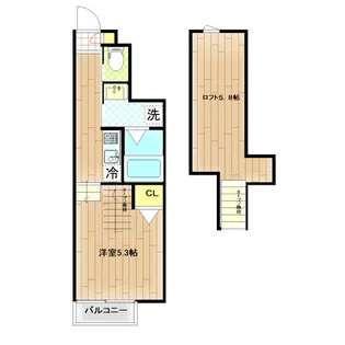 LibraCourt榴岡A【1階】の間取り