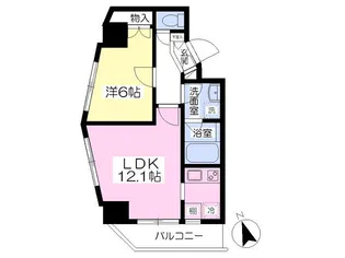 sola西早稲田【8階】の間取り