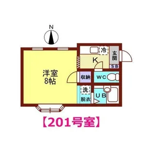 ハイツカメーリア【2階】の間取り