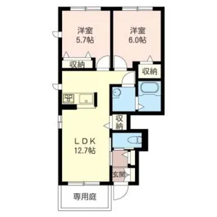 フェアウェイ【1階】の間取り