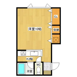 アパートメント谷川【1階】の間取り