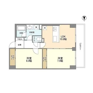 Blance SHIBAURA【8階】の間取り