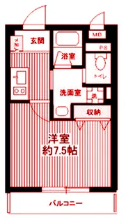 b’CASA川崎大師【4階】の間取り