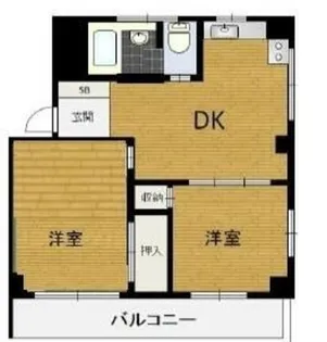 シャトーサンケイ【4階】の間取り