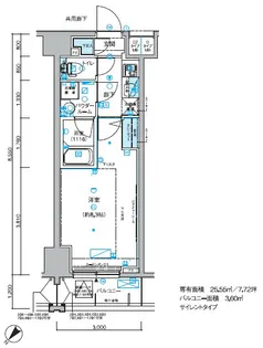 メインステージ小竹向原【9階】の間取り