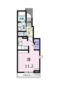 MARSA 旦島【1階】の間取り