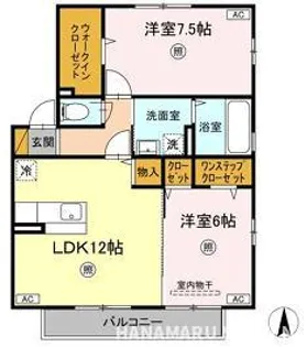 やまぼうし【2階】の間取り