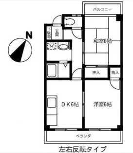マンション勝【3階】の間取り