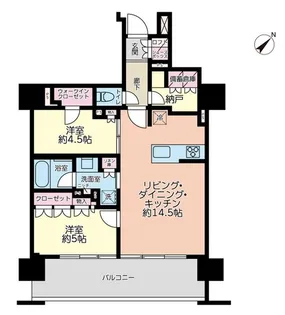 レ・ジェイド新横浜【2階】の間取り