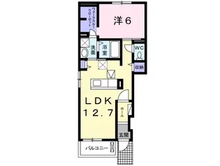 ヴェント【1階】の間取り