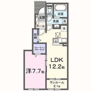 北斗ハイツII・N【1階】の間取り