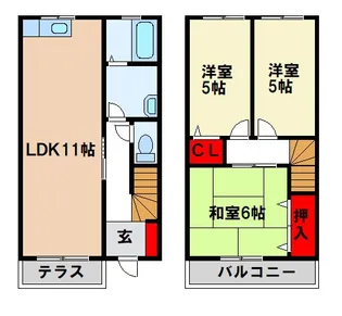 グランメゾン大佐野 弐番館の間取り