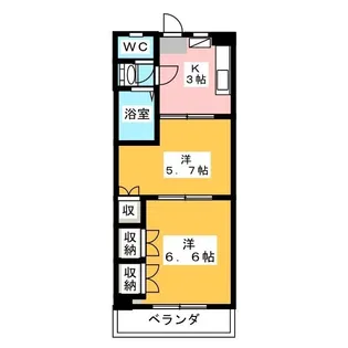 ヘリオス378相互【2階】の間取り