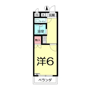 コーポ清水弐番館【2階】の間取り
