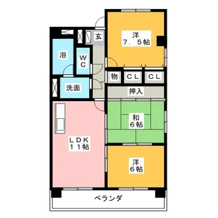 第3寺尾ビル【2階】の間取り