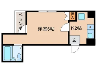 キャッスル喜多【2階】の間取り