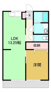 サンシティやぶづか【1階】の間取り