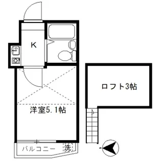 エトワール豊島園【1階】の間取り