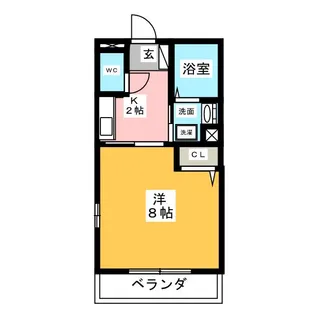 ノベア白浜【1階】の間取り