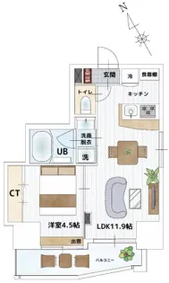 BAUHAUS国泰寺 No.25【9階】の間取り