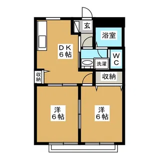 グレイスB【1階】の間取り