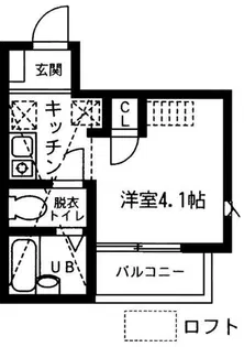 フェリーチェ上祖師谷【2階】の間取り