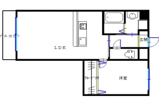 プラノ長田町【2階】の間取り