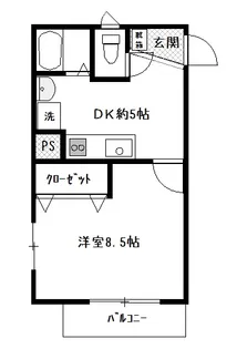 アーバンフラッツ賀来【2階】の間取り