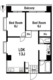 白金エステート【1階】の間取り