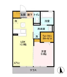 ビオス【1階】の間取り