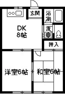 カーサシミズ【1階】の間取り