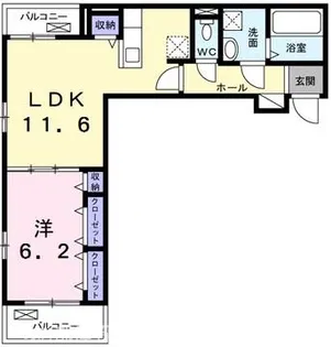 ブローテ【3階】の間取り