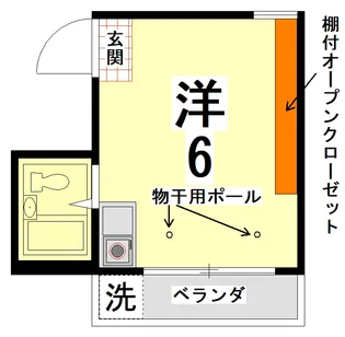 カーナハイツ【4階】の間取り