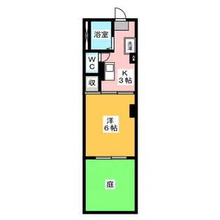 コスモハイツ長池【1階】の間取り