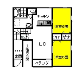 マリンブリーズ・Jr6th【2階】の間取り