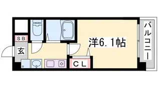 エステムコート神戸ハーバーランド前IIIコスタリティ【3階】の間取り