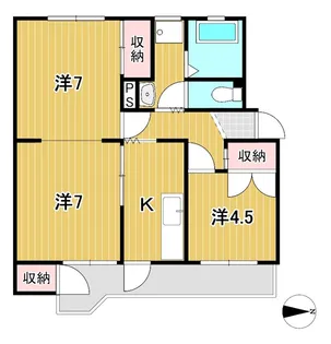トビタハイツ【4階】の間取り
