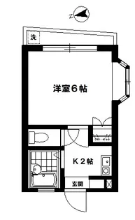 東京都渋谷区恵比寿2【アパート】の間取り