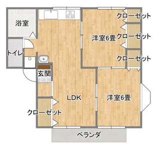 クレストハウス【2階】の間取り