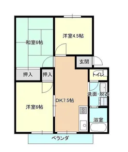 アーバン久松台B【2階】の間取り