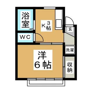 グリーンハイツ山の寺【2階】の間取り