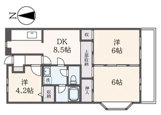 プレテラス緑園【1階】の間取り