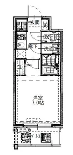 S-RESIDENCEドーム前千代崎【12階】の間取り